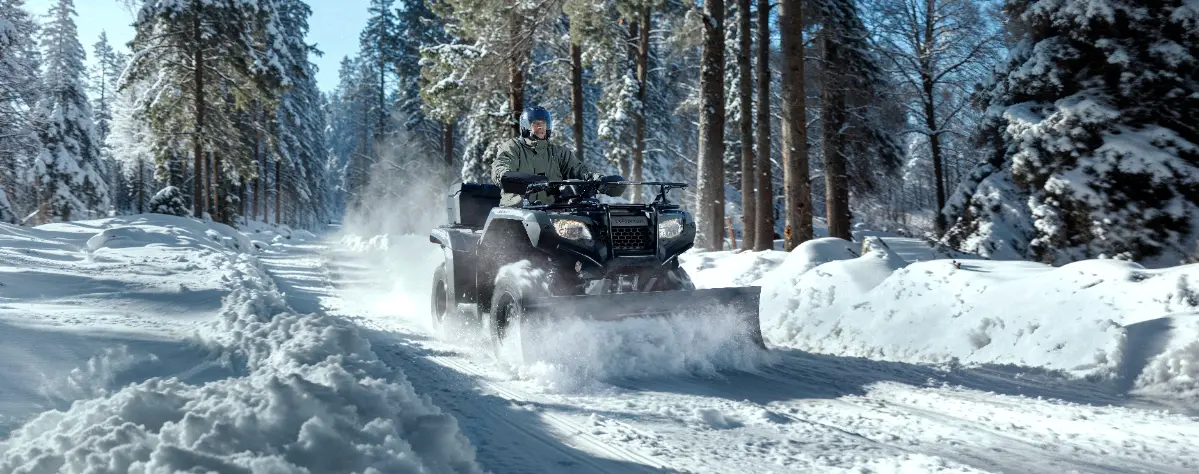 Nivelación de caminos nevados